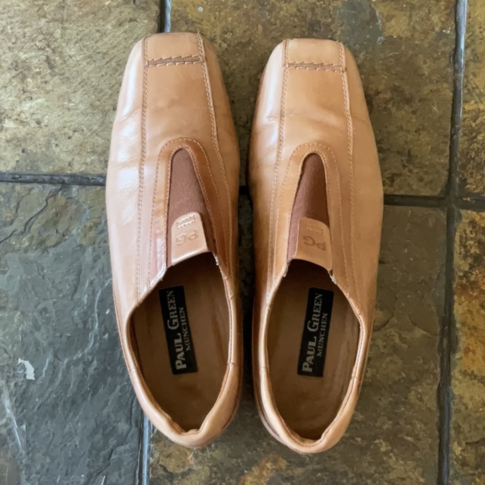 Paul Green Tan Leather Shoes
